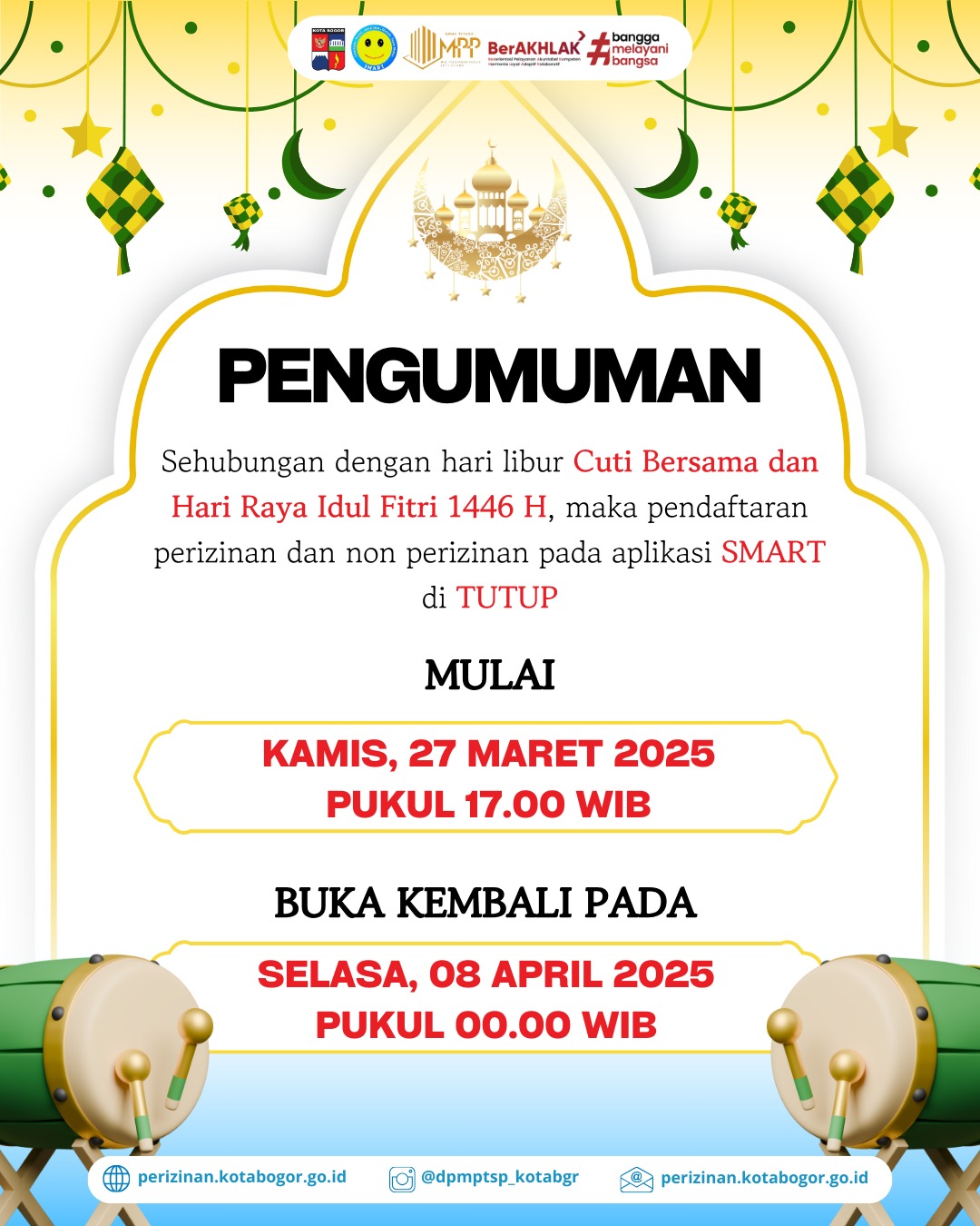 Pengumuman Libur Hari Raya 